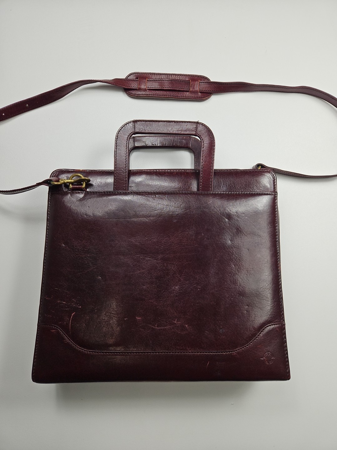 Vtg Franklin Covey 7 Ring Binder Planner Organizer Handles Zip Tote Strap