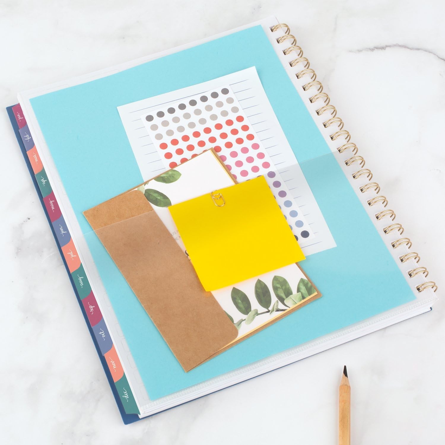 2025 Planner, Weekly & Monthly, 8-1/2 x 11, Large, Harmony, Denim (1099-905-20-2