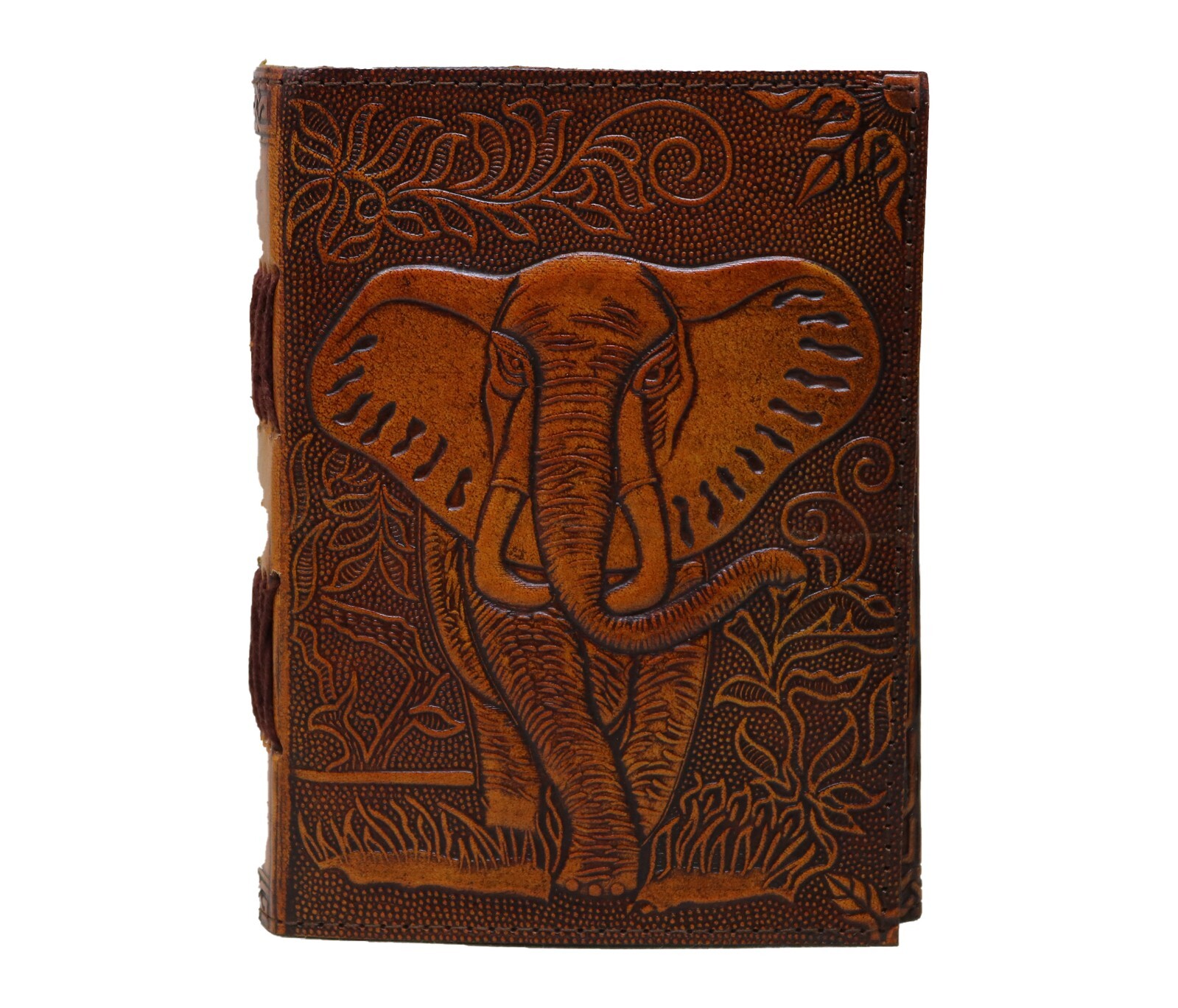 Handmade Vintage Leather Journal Elephant Notebook Travel Diary Gift Sketchbook