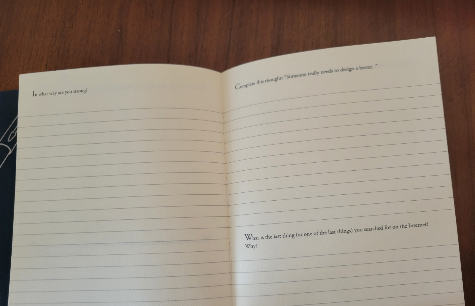 300 Writing Prompts Open Bound High Quality Paper Lined Journal 204 Pages – Used
