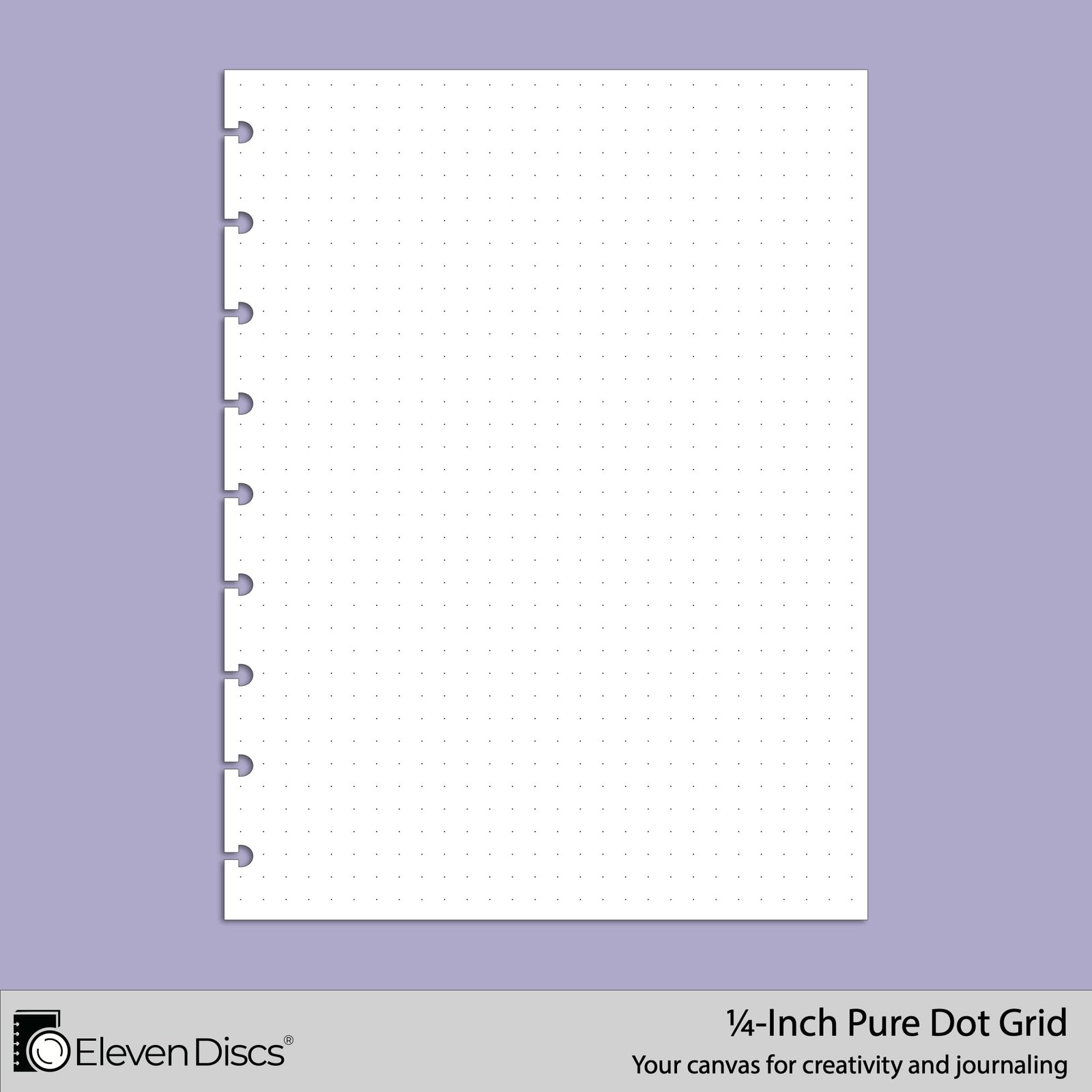 Classic Size Discbound Paper – Pure Dot Grid Sheets – Premium 120gsm Heavywei…