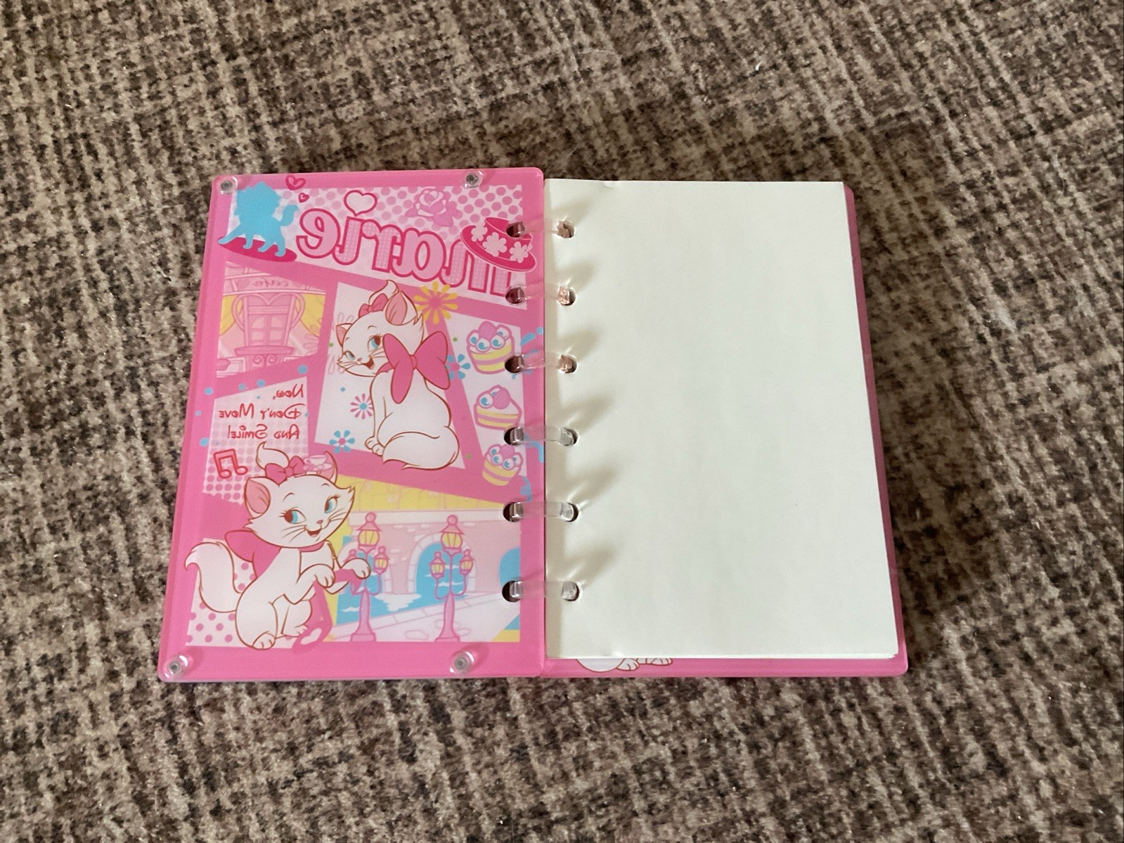 A6 Pocket Marie The Cat Shaker Notebook With Plain Pages