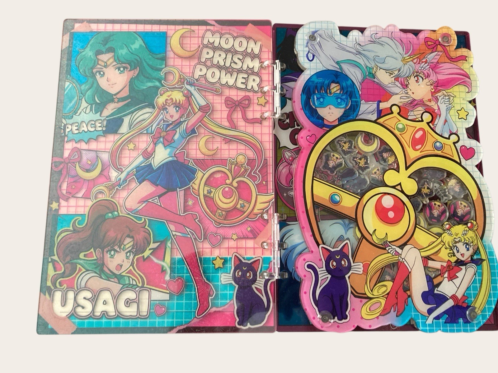 Sailor Moon Acrylic shaker notebook