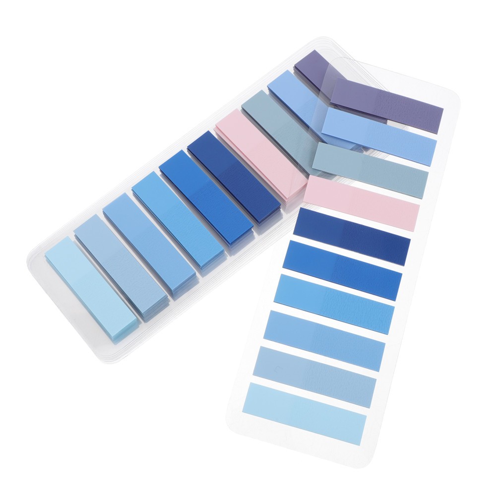 10 Pads Transparent Index Tags Multi-colored Tabs Label Paper Holder Adhesive