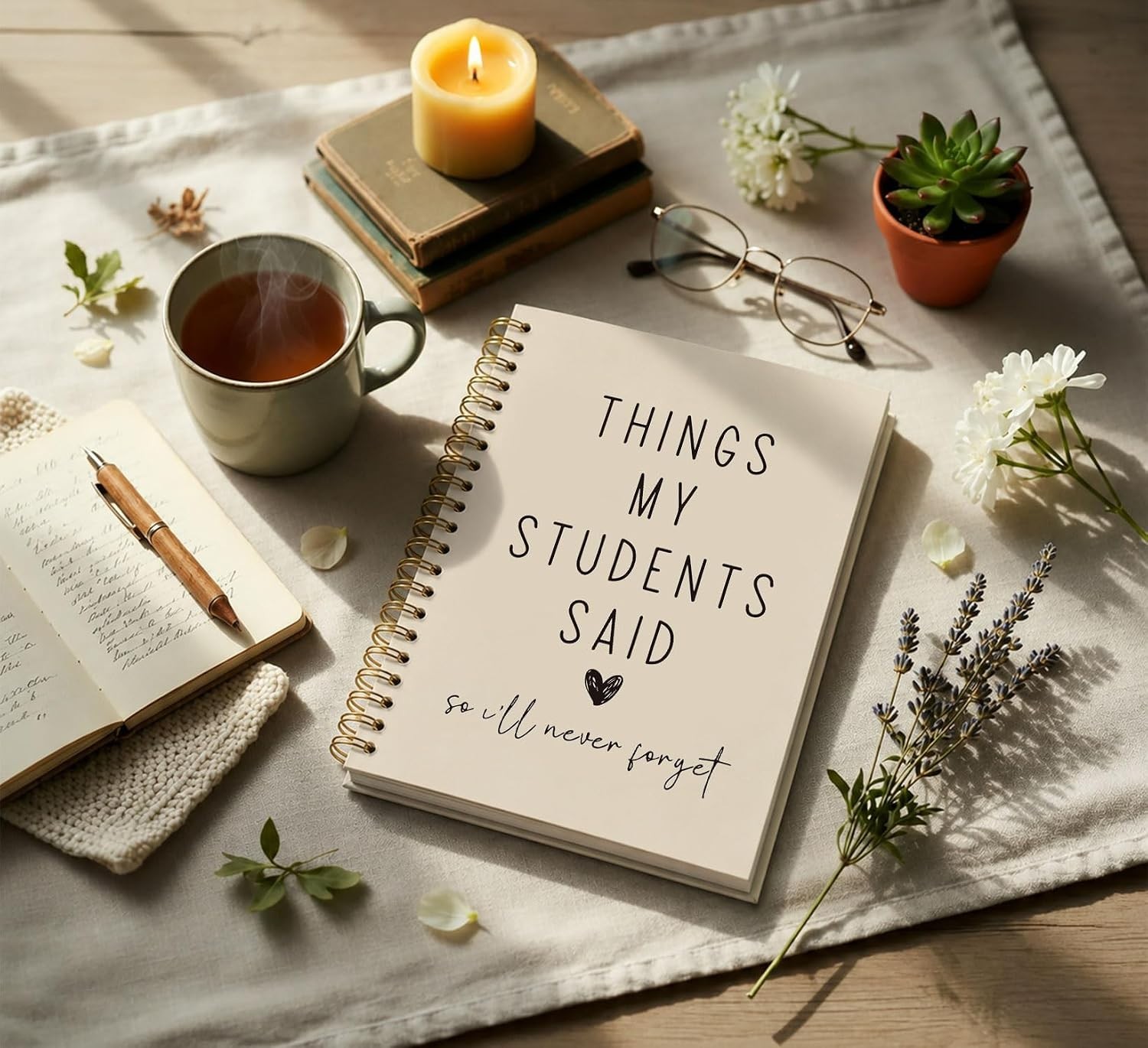 Elegant Things My Students Said Journal – Perfect Teacher Appreciation Gift