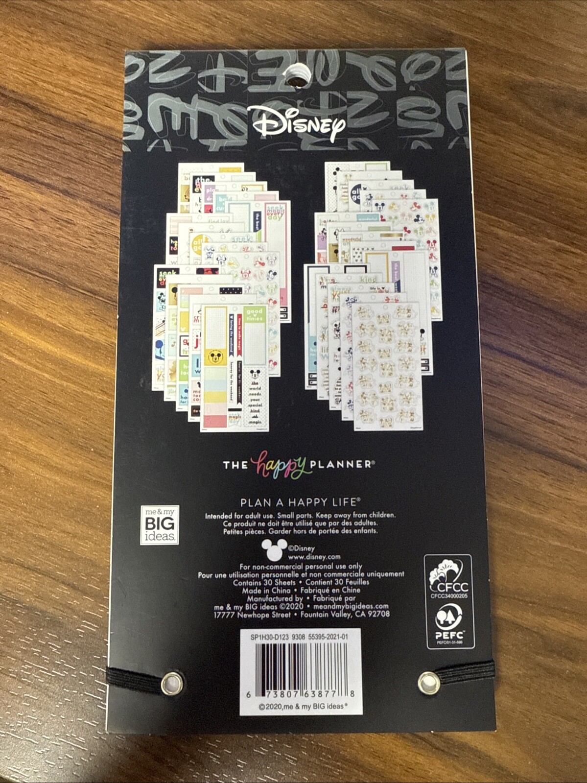 NEW The Happy Planner Disney Mickey Colorblock Sticker Pack 477 Pcs.