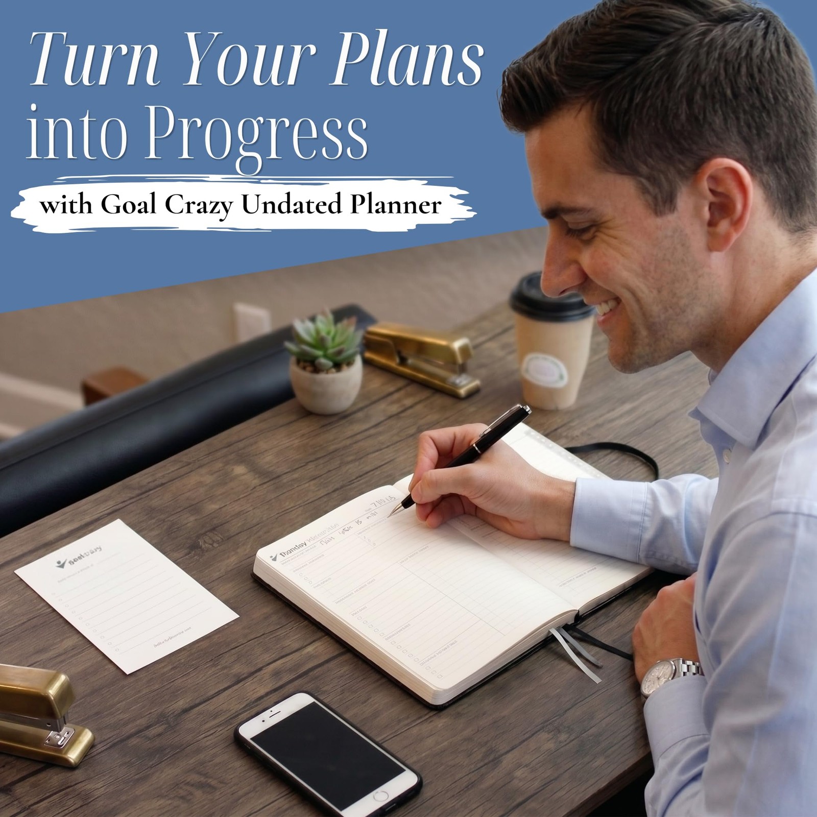 Undated Daily Planner to Achieve Your Goals – 90 Day Guided Journal & Product…