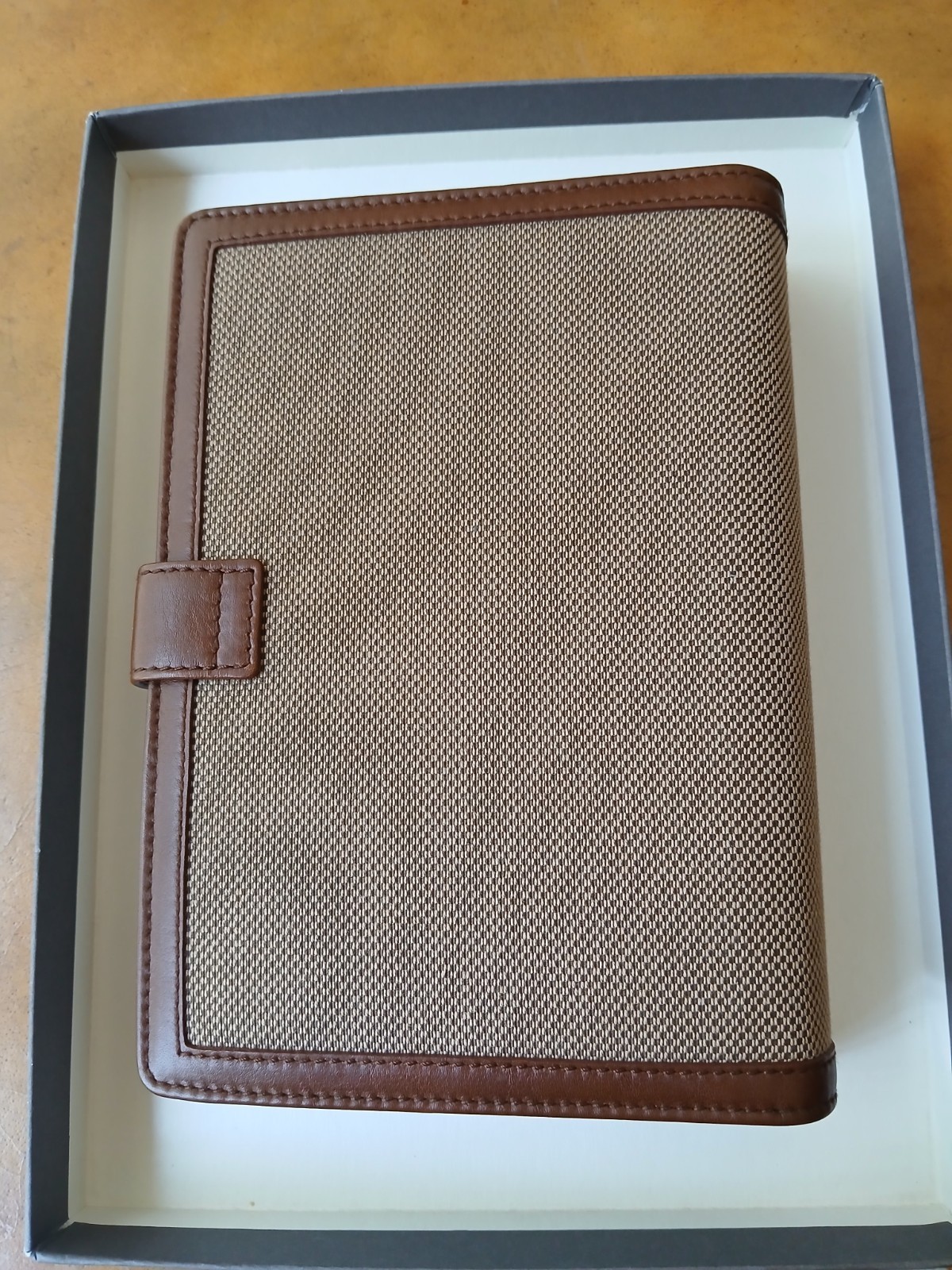 Personal Organizer BROOKS Brothers ,Tweed & Leather ADGENDA /PLANNER + Pen NWOB