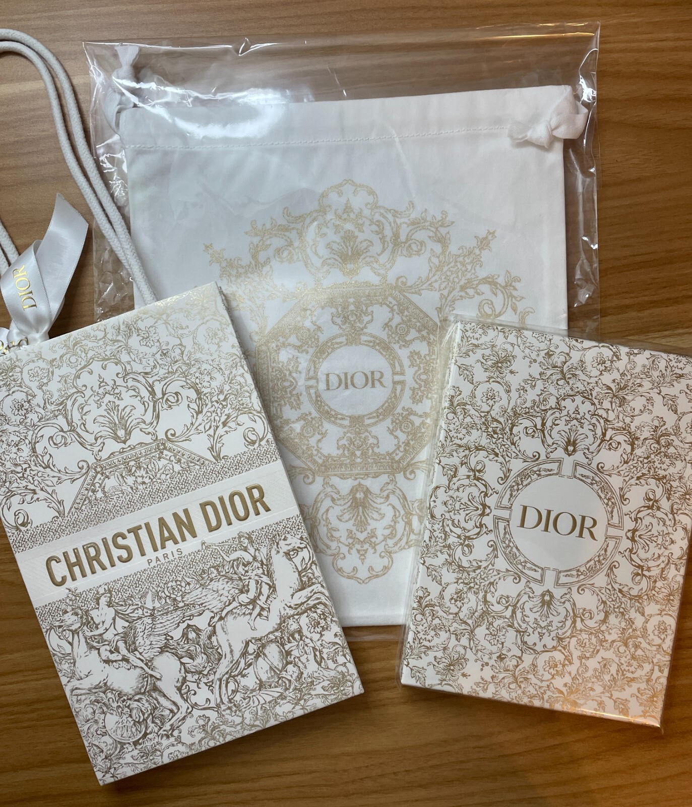Dior Holiday Christmas 2023 Notebook & Drawstring bag & Gift bag Novelty Set