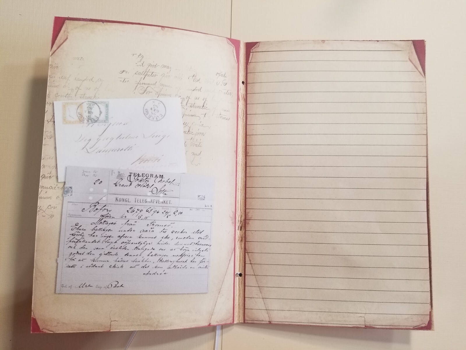 Junk Journal Booklet “VINTAGE LETTERS” Cards, Pockets, Ephemera + More!