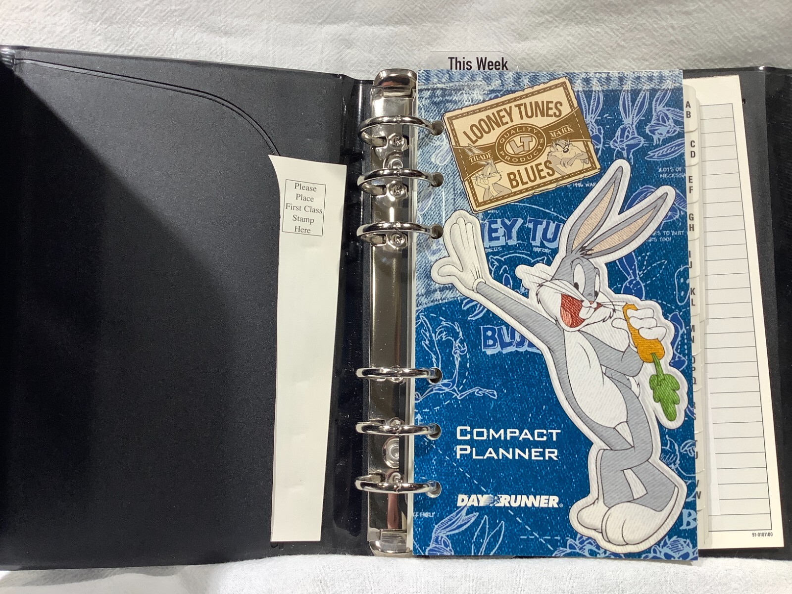 Vintage Looney Tunes Day Runner Student Planner Organizer 1996 Taz/Looney Tunes