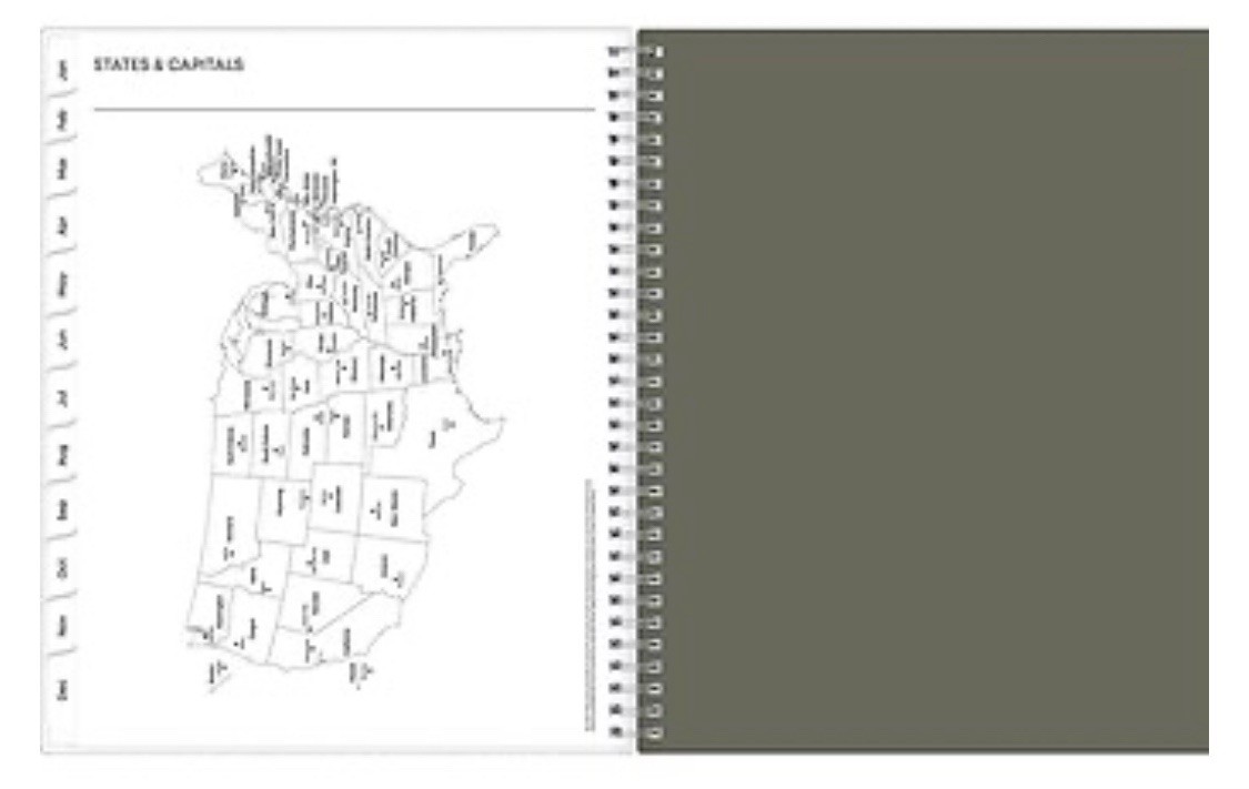 2025 Blue Sky Laina Dark 8” x 11” Weekly & Monthly Planner, Plastic Cover
