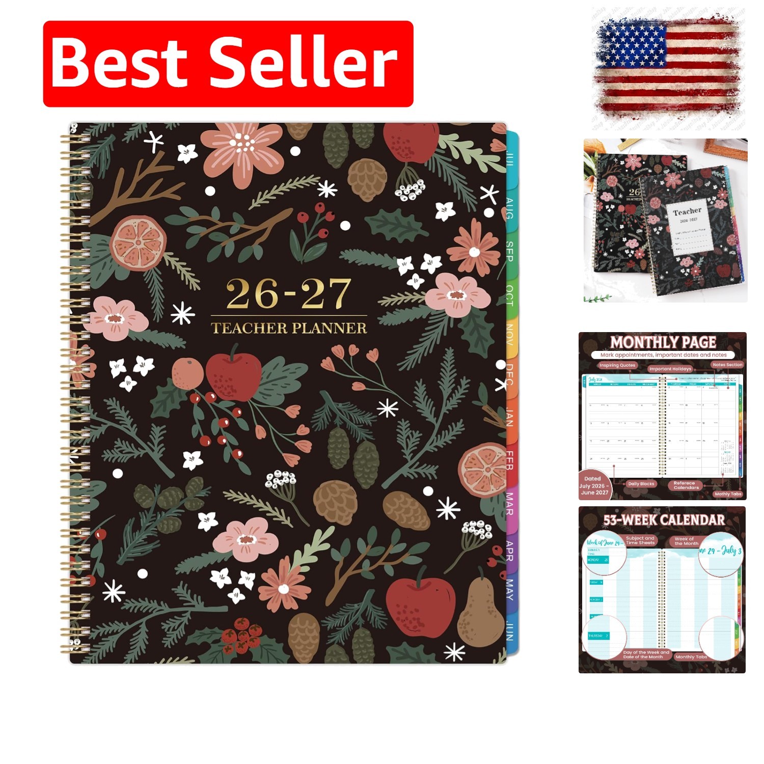 Teacher Planner 2026-2027 – Teacher Lesson Planner 2026-2027, July 2026 – Jun…