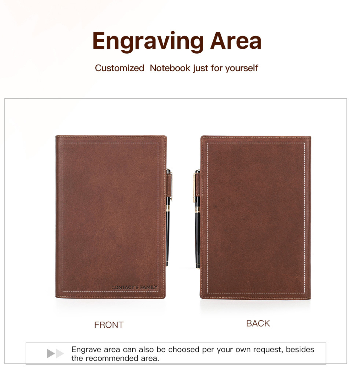 Crazy Horse Leather A5 Notebook Cover with Pen Holder Durable Journal Case