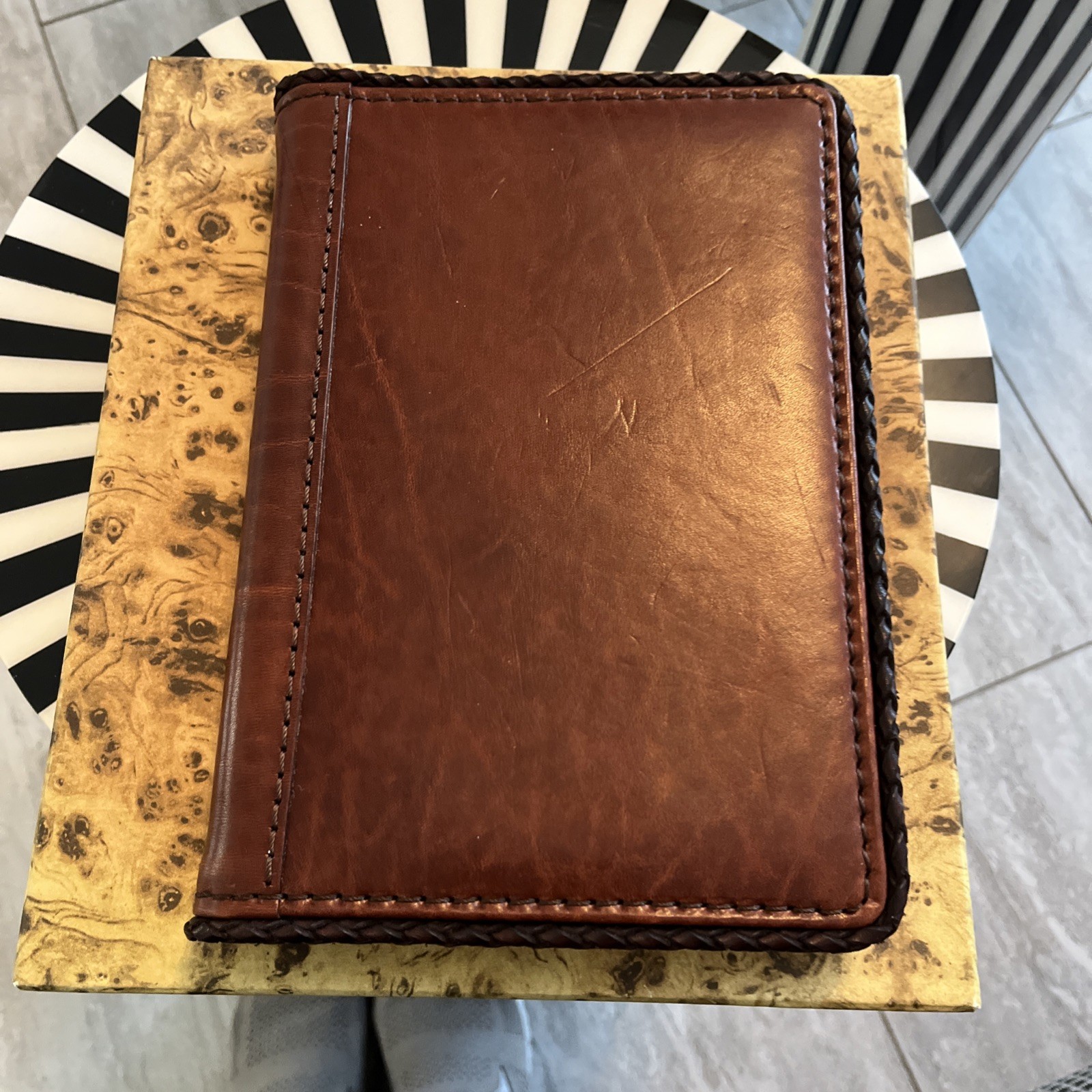 Handmade Genuine Leather Journal – Blank-made In Italy New In Box