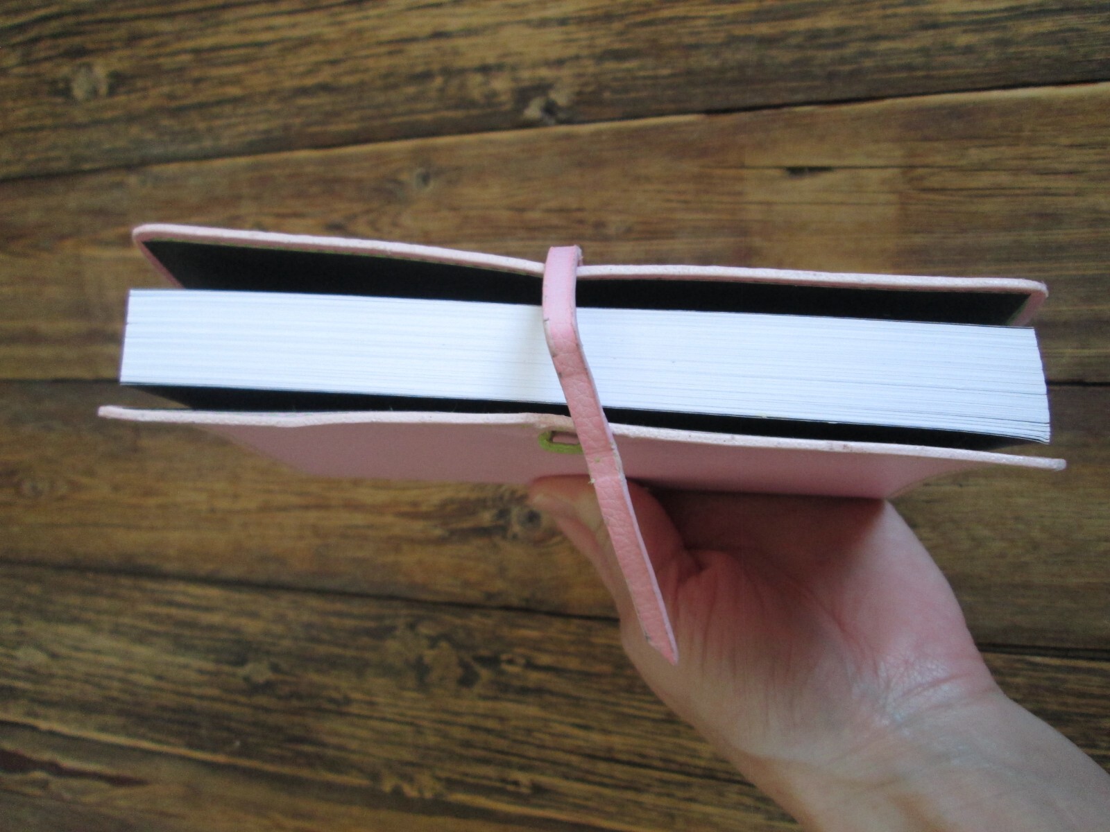 NEW Aria Pink Faux Leather Pocket Small Blank Journal MEAD 100 Sheets 200 Pages