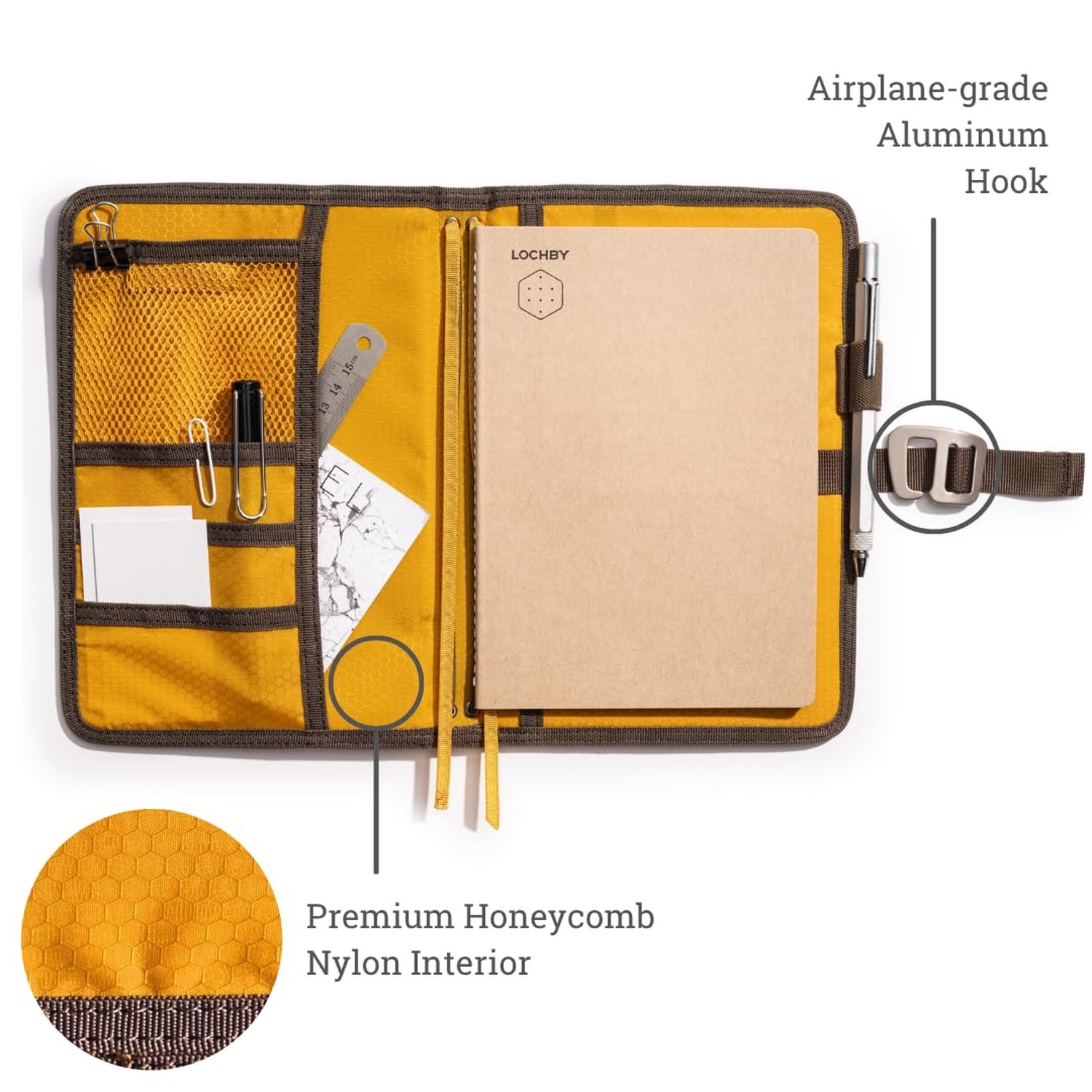 Field Journal Planner Cover | Water Resistant Waxed Canvas | Pen Loop | Inclu…
