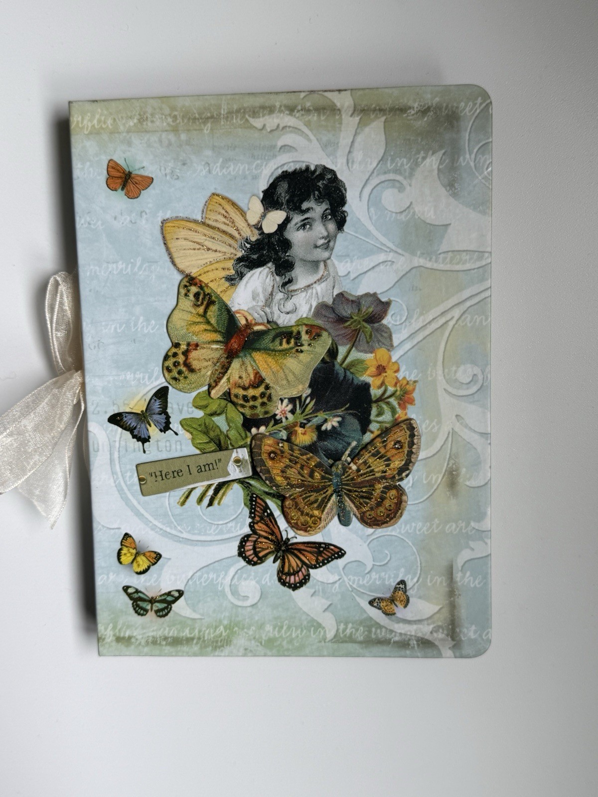 Hardcover 5×7 Butterfly Kraft Paper Blank Journal