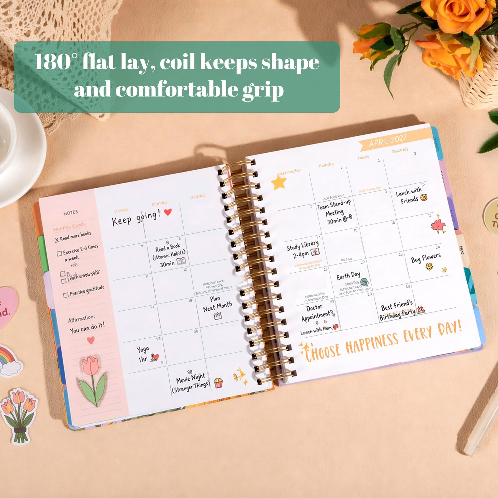 18 Month Planner July 2026 – December 2027, Academic Year Weekly & Monthly Pl…