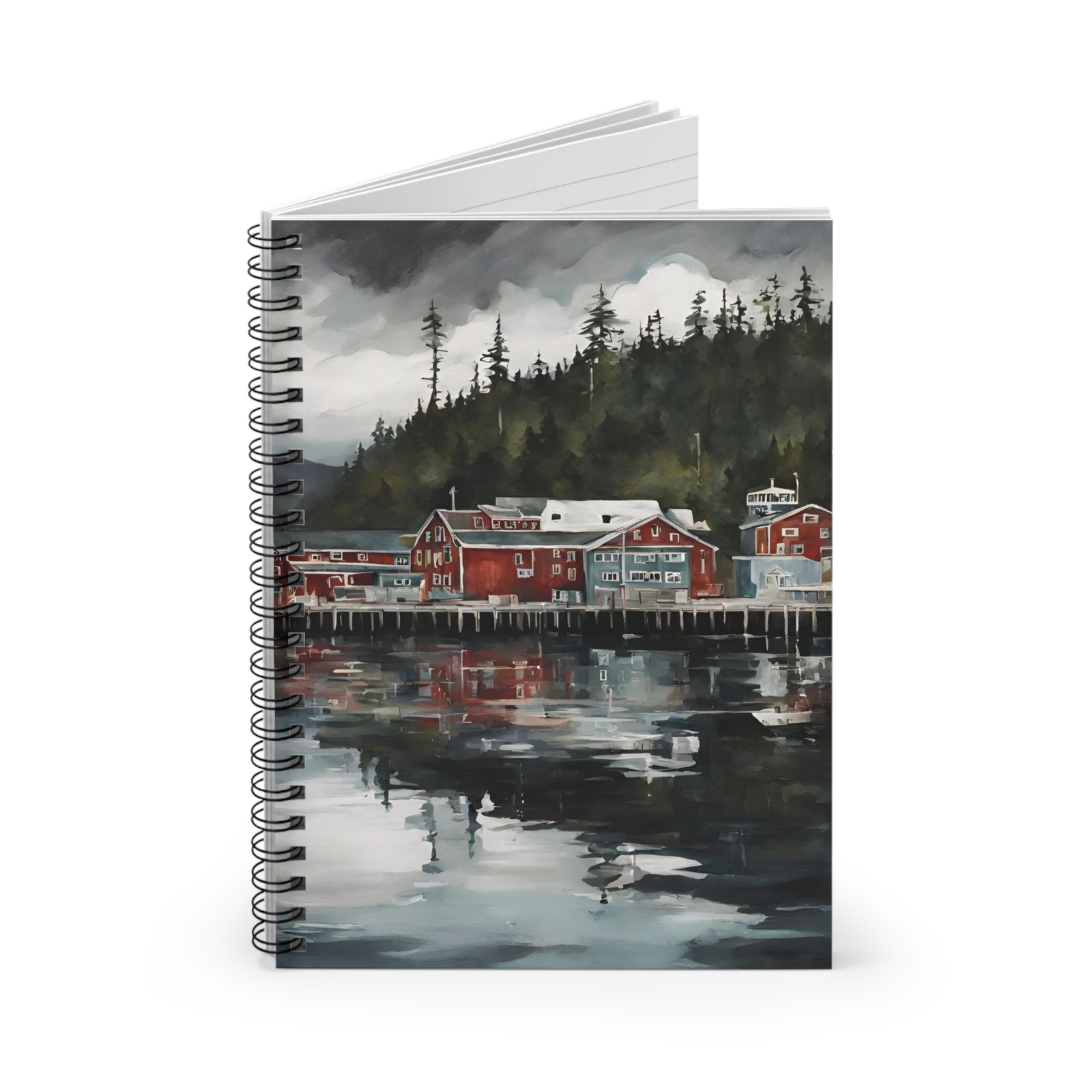 Ketchikan Alaska – Spiral Ruled Line Notebook – Dream Journal – Travel Diary