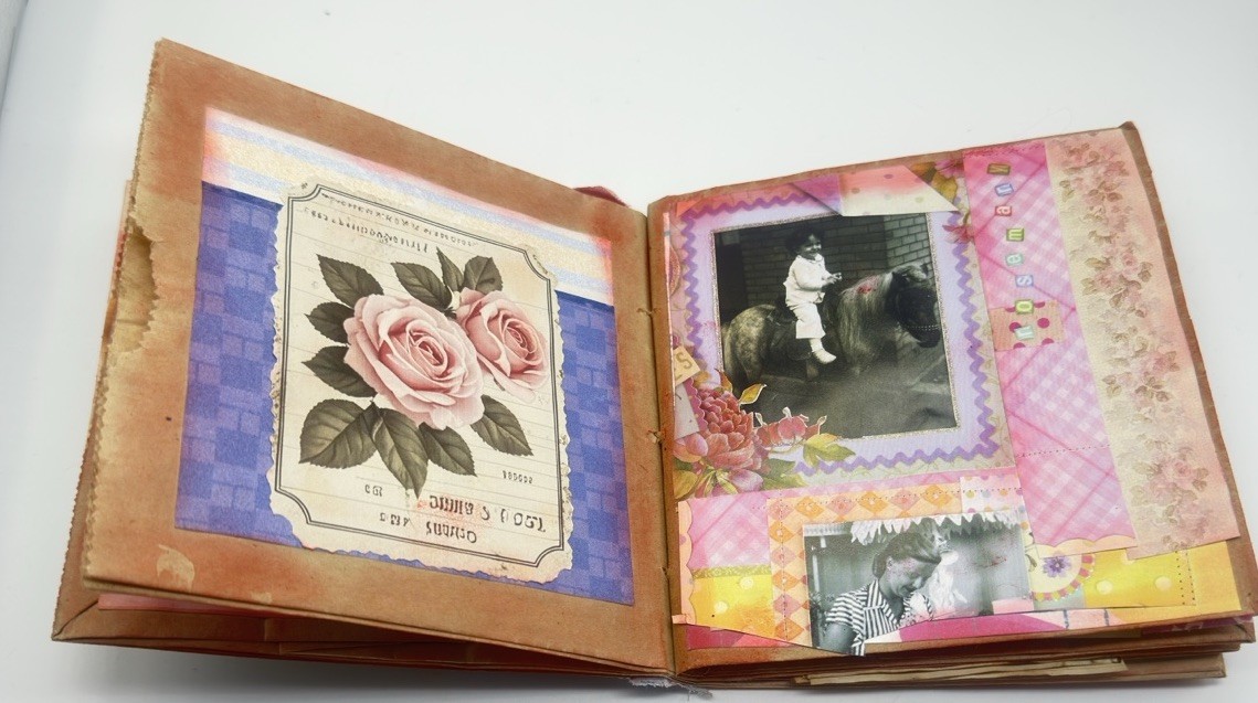 Hand Made Junk Journal Live Everyday With Intention. Medium Is Brown Paper Bags