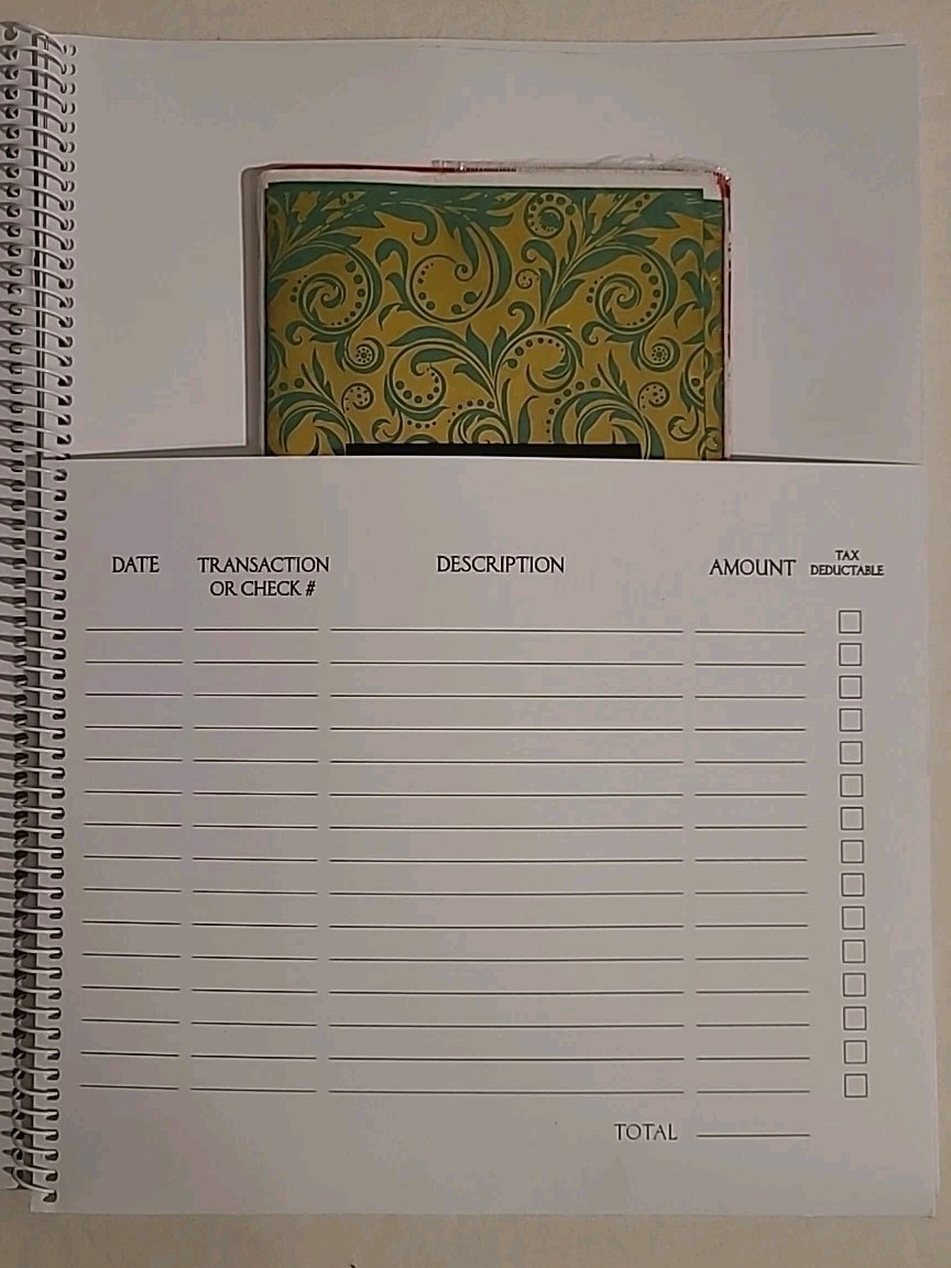 Current By The Sea Bill Paying Organizer Planner Book W Labels & 14 Pocket Pages