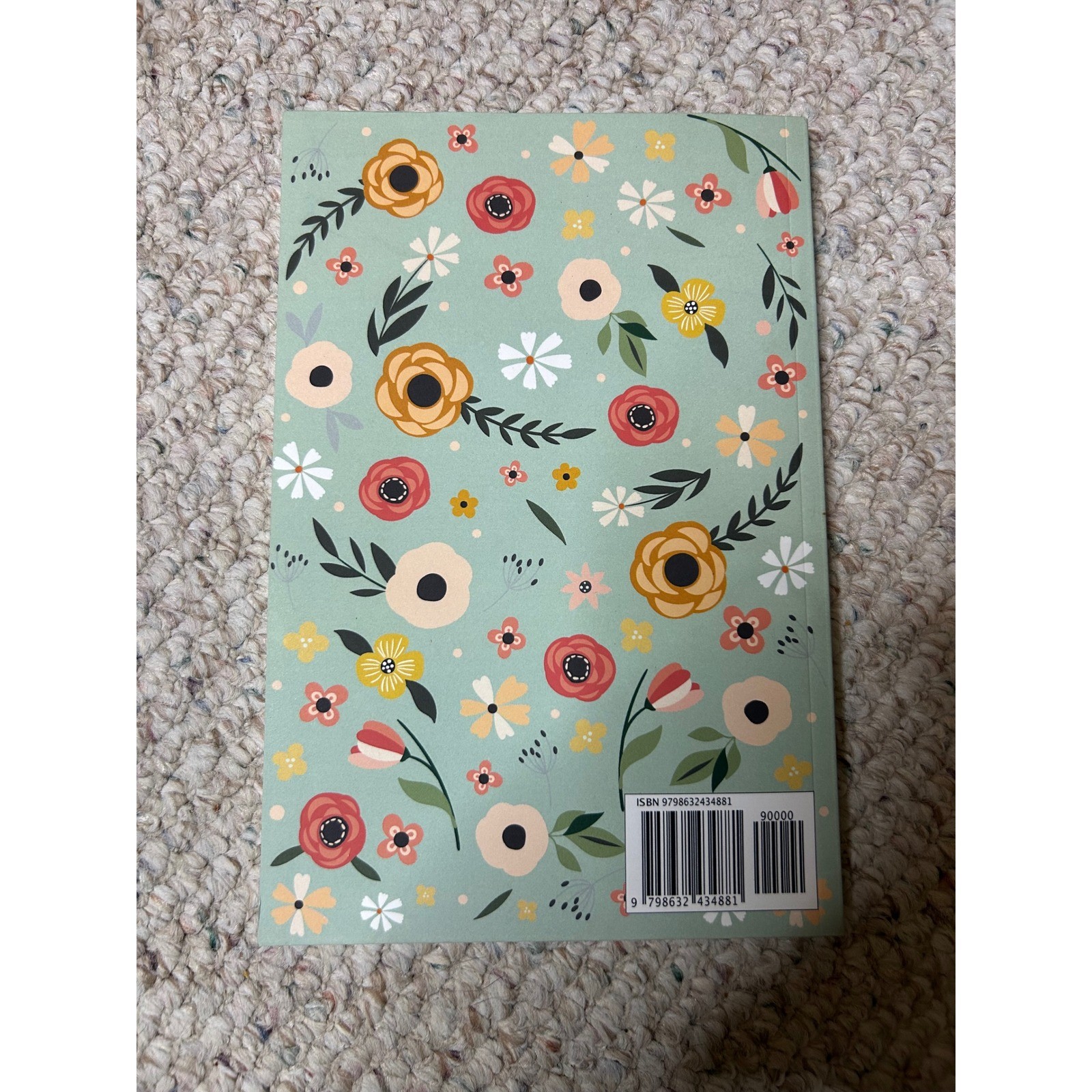 Daily Gratitude Journal Floral Sage Green Softcover Notebook 9798632434881
