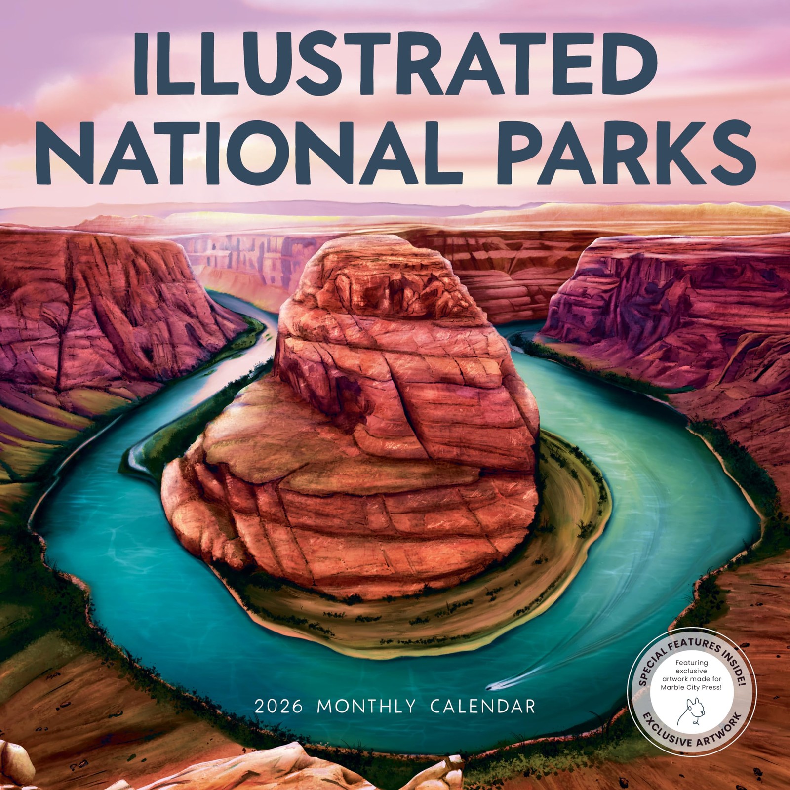 National Parks 2026 Calendar | Illustrated Poster Art 2026 Illus. Nat’l