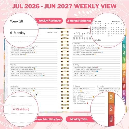 Planner 2026-2027: 2026-2027 Academic Planner Weekly and Monthly from Jul. 2026
