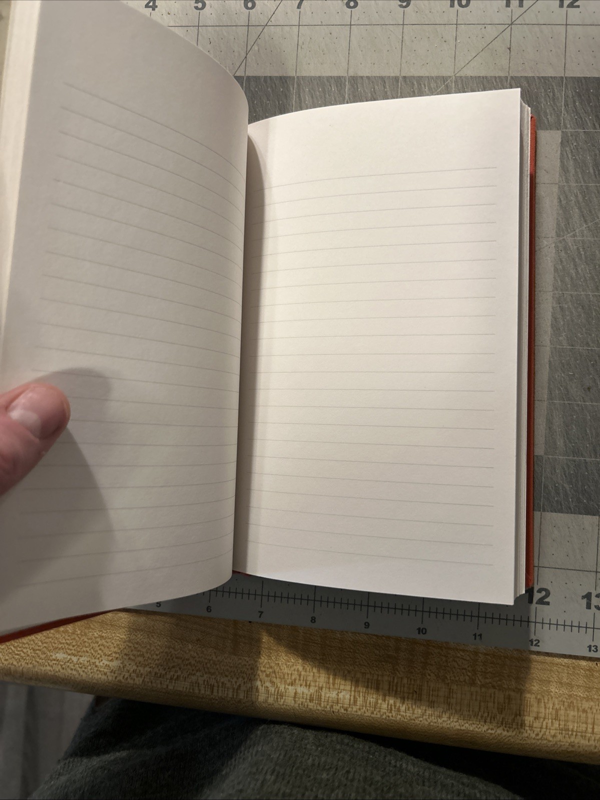 Vtg ScribeMate Lined Journal 5.5 x 8.5″ Red Fabric DUCK Preppy Office SHIPS FREE