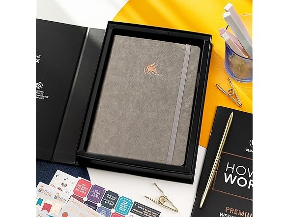 Clever Fox Premium Weekly & Monthly Planner Gray A5 (5.8” x 8.3”)