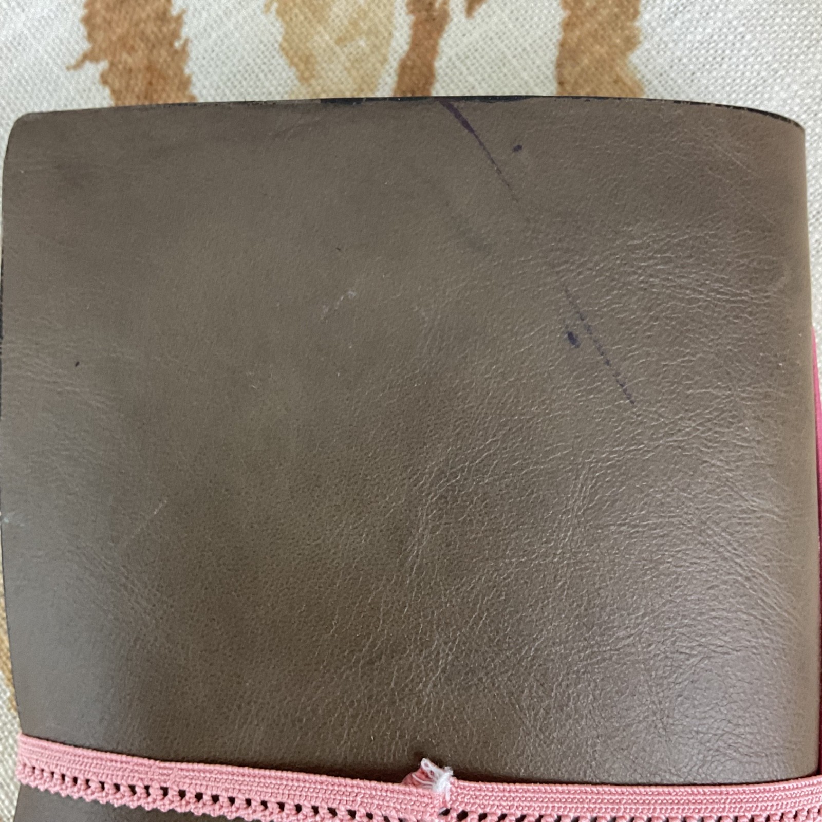 Handmade Gray Leather Travel Journal – Mixed Media Paper – 5 x 8 inch