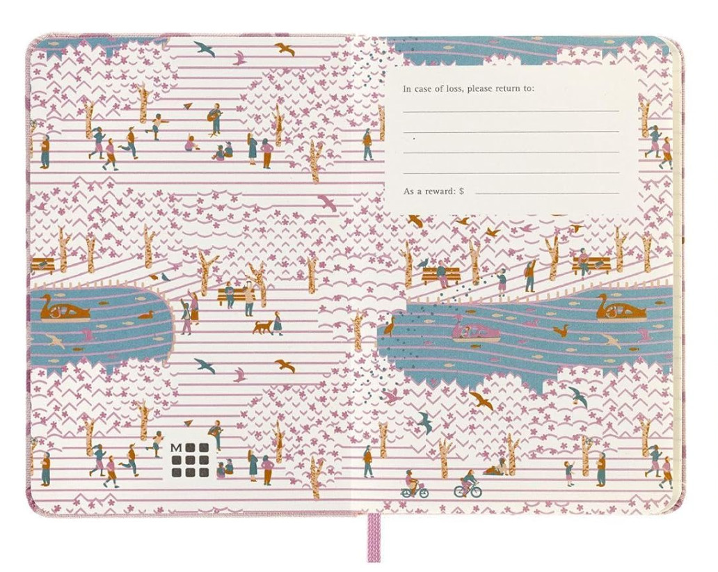 Moleskine Limited Edition Sakura Notebook, Hard Cover, Pocket 3.5″x5.5″ Ruled