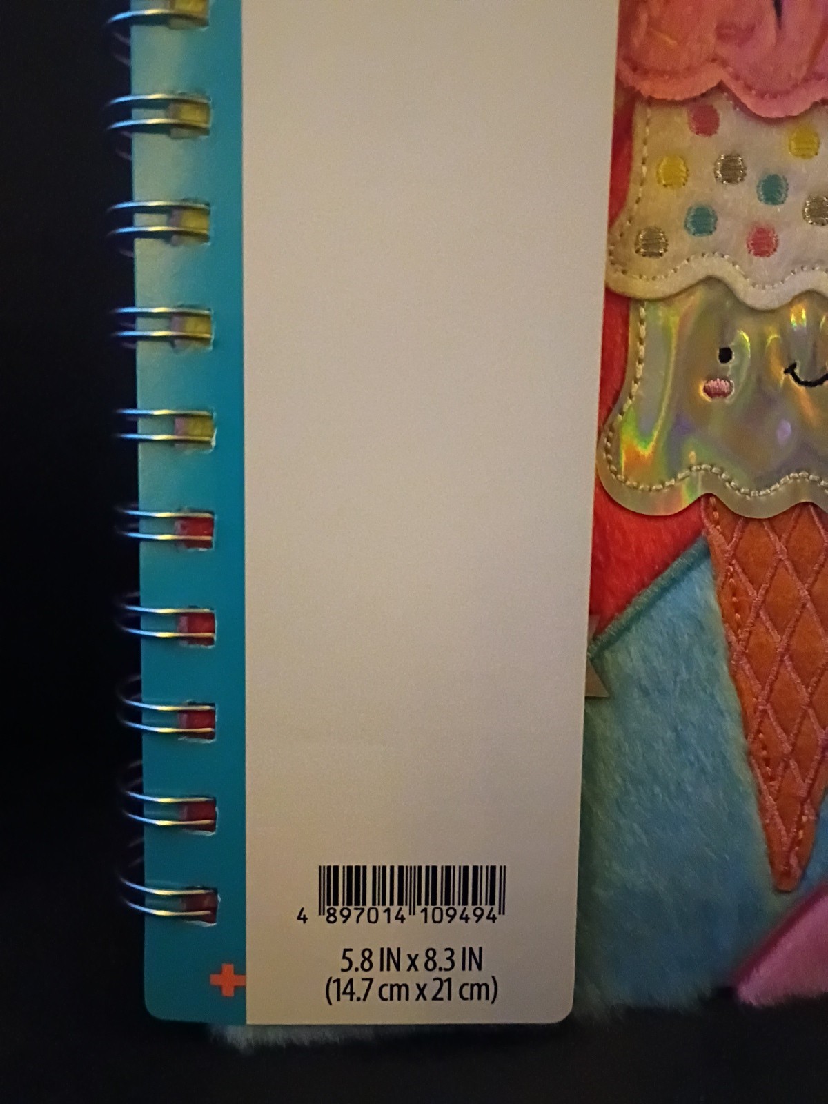 Pen+Gear Light up Journal Notebook Ice Ceam Cone Design with Furry Cover