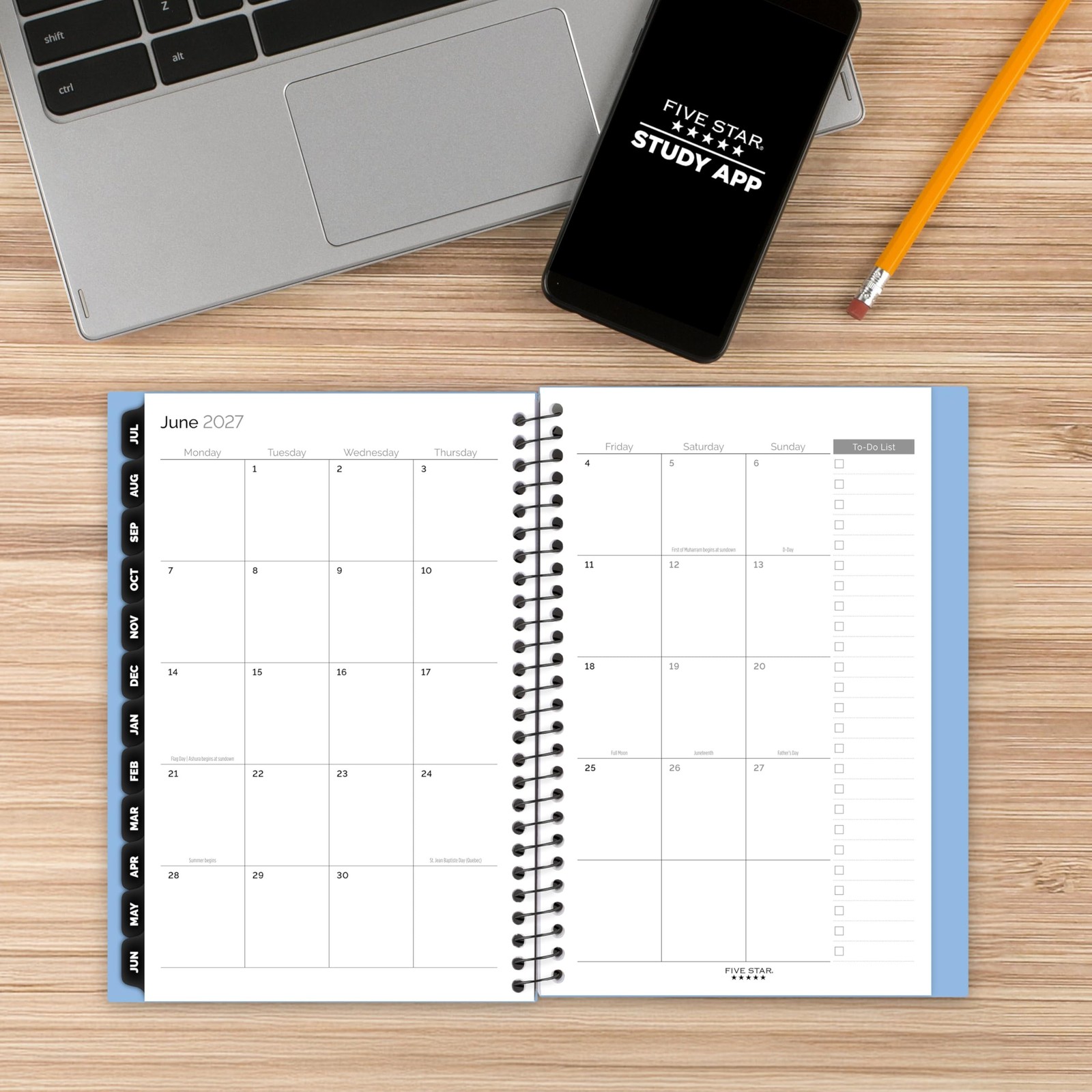 Five Star Planner 2026-2027 Weekly & Half Letter (5.5 x 8.5 inches), Blue