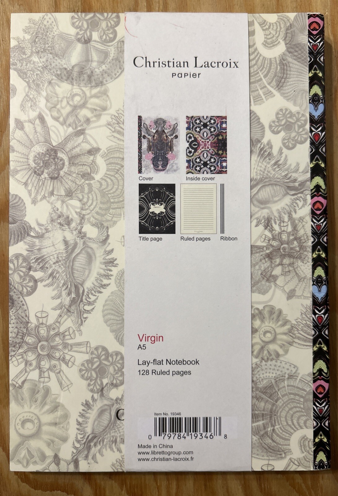 Rare 2009 Christian Lacroix Papier “Virgin” A5 Ruled Notebook