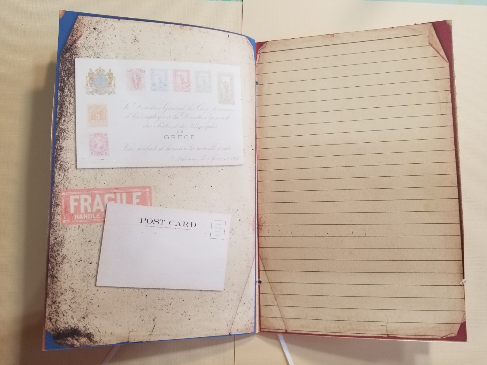 Junk Journal Booklet “VINTAGE LETTERS” Cards, Pockets, Ephemera + More!