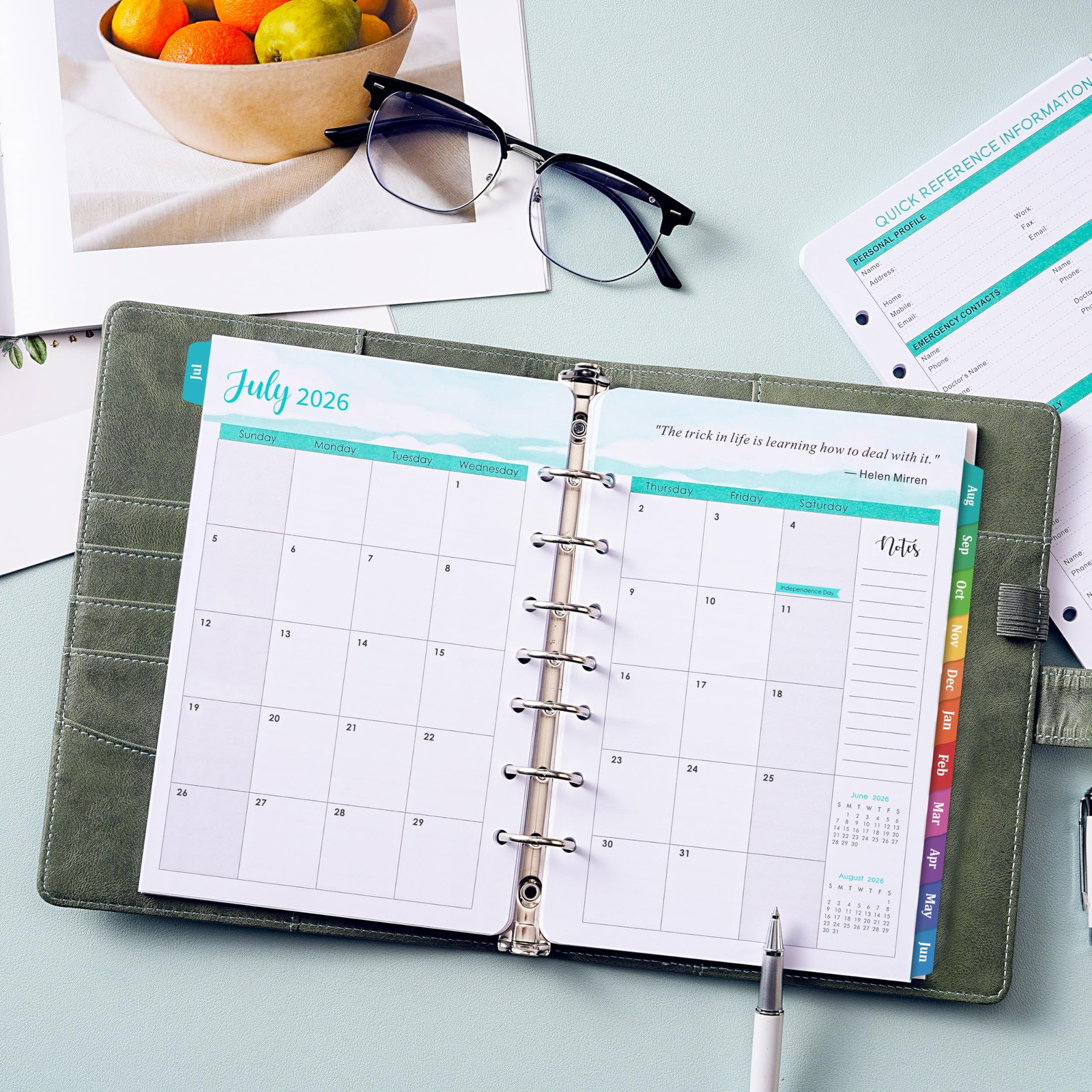 2026-2027 Planner Refills – A5 Planner Inserts with 7-Hole Punched, JUL 2026 …