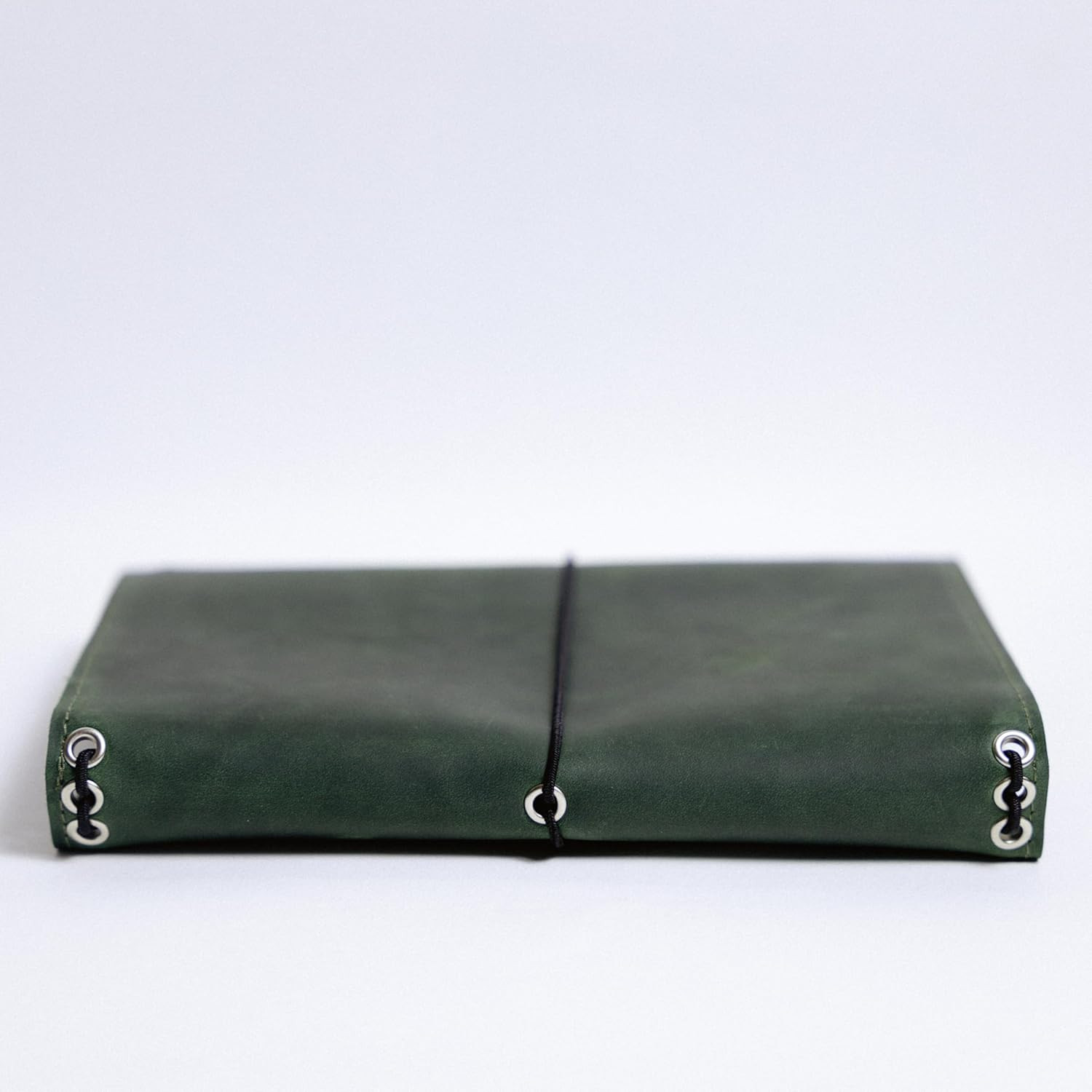 Leather A5 Notebook Cover – Refillable Journal Cover with Pen Holder & Card Slot
