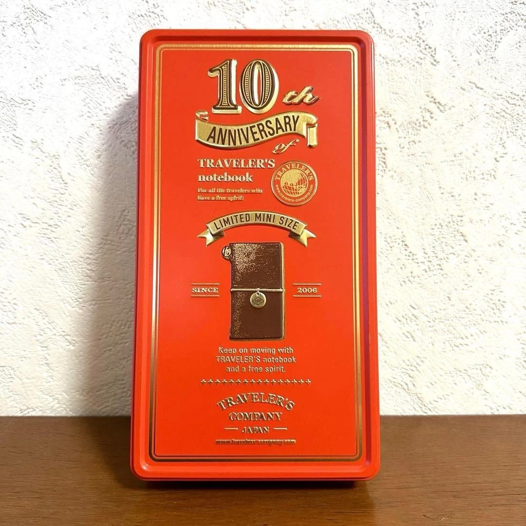 Traveler’s Notebook Mini 10th Anniversary Limited Orange NEW