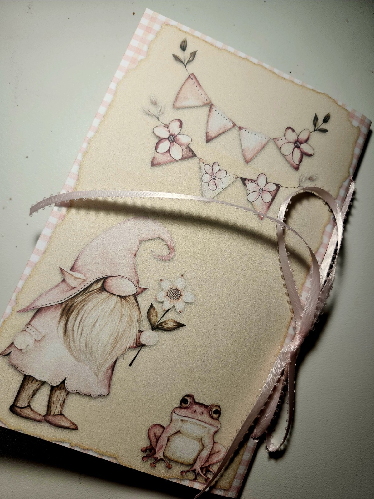 Junk Journal Booklet “UNICORNS & FAIRIES” Handmade Lg 8.5″x5.5″ 40pgs
