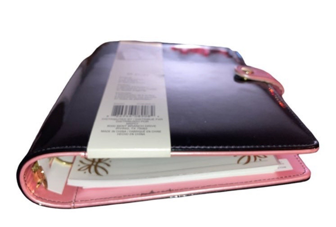 Recollections Creative Lustrous Black 6-Ring Planner Binder 35pc Snap Folio