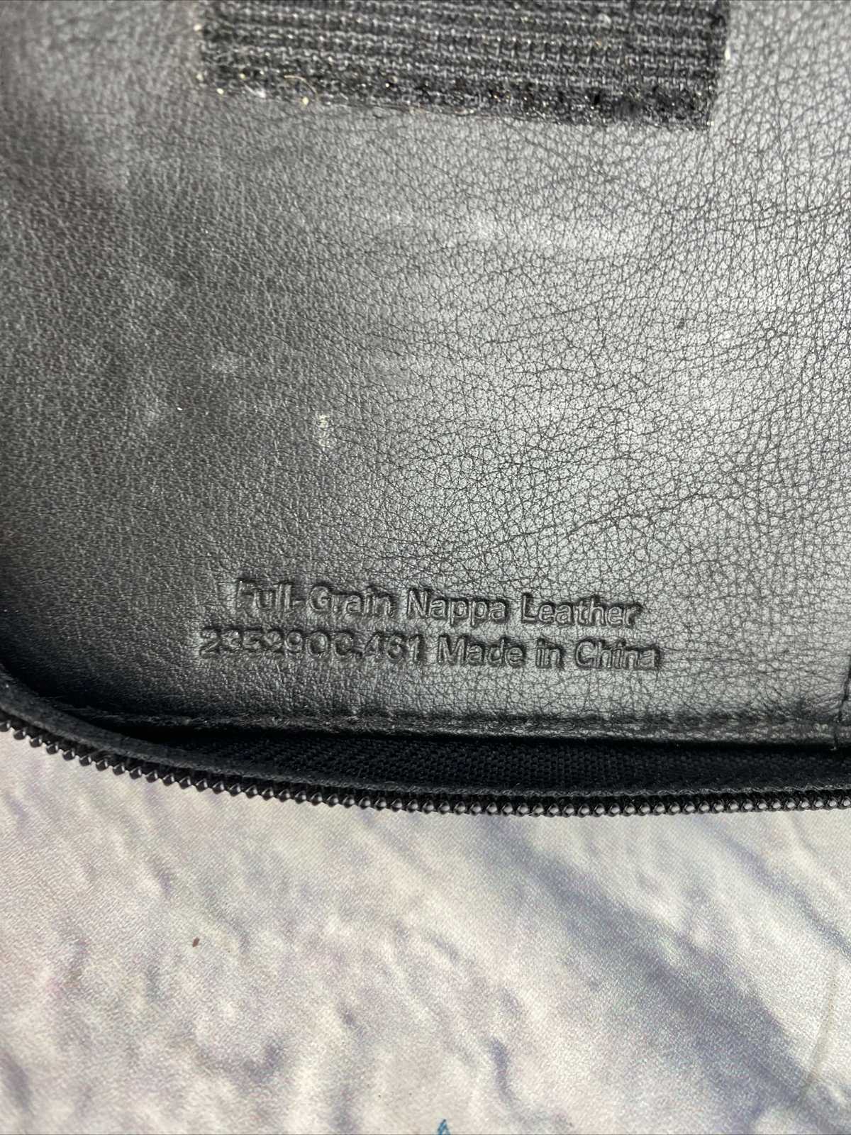 1996 Franklin Covey Genuine Black Leather Space Maker 6-Ring Zip Around Binder