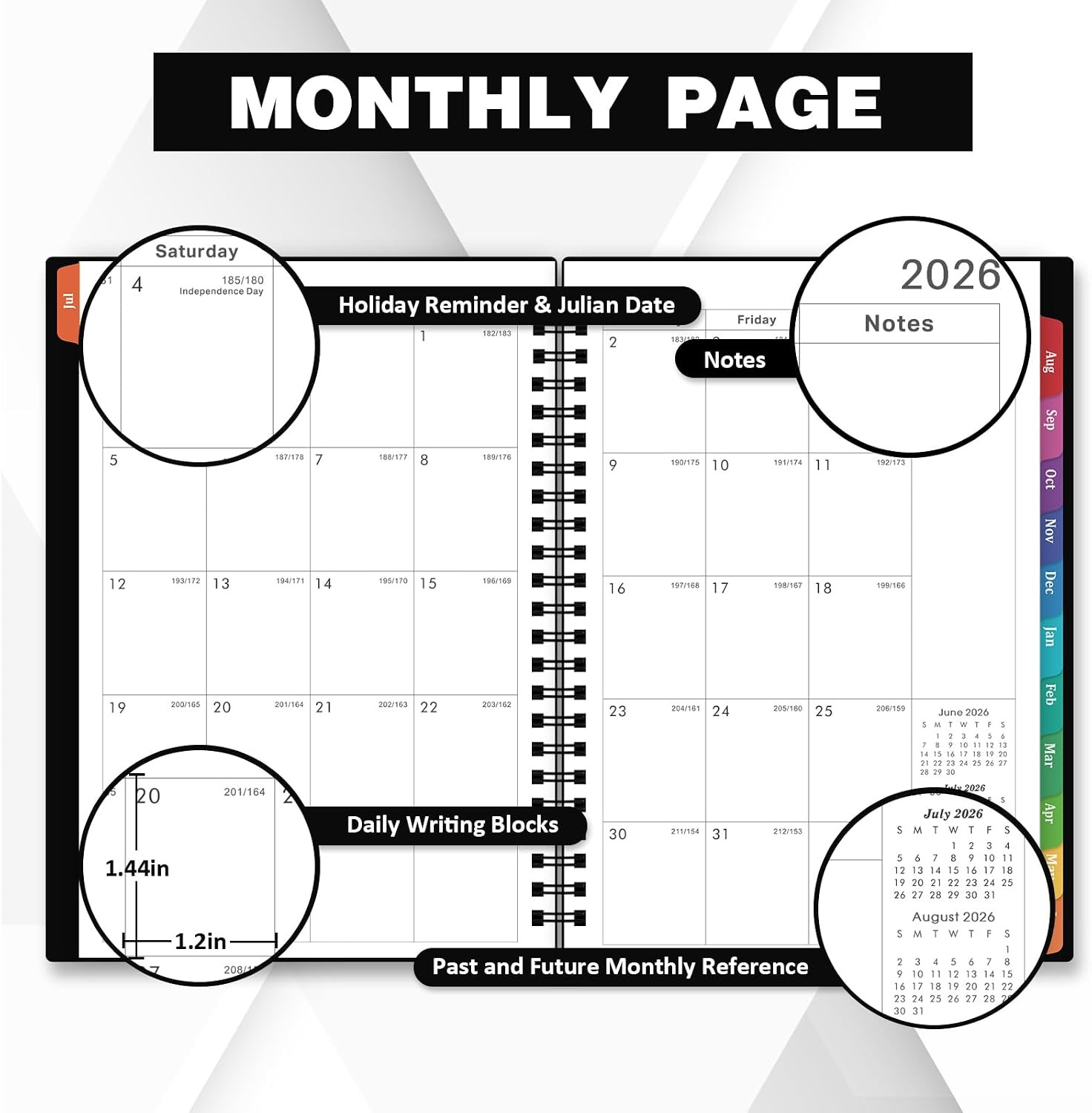 Planner 2026-2027 – July 2026 – June 2027, 2026-2027 Planner Weekly and Monthly,