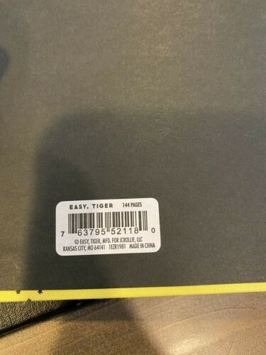 Blank Space unlined book by Easy, Tiger – Hardcover, 144 pages, Free Shipping!