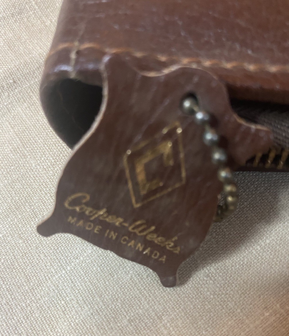 Cooper-Weeks Leather Organizer 1967 Calendar Address Book Made in Canada Vintage