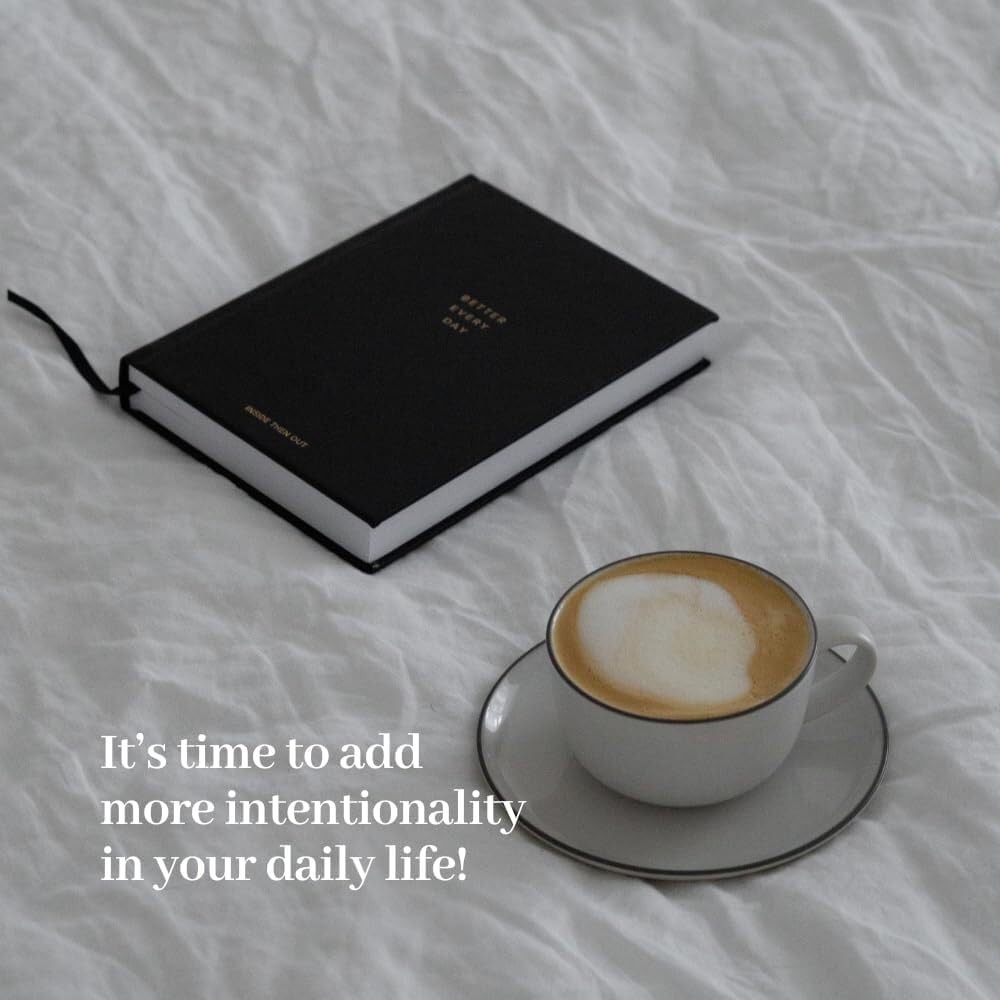 INSIDE THEN OUT Better Every Day Journal – Guided Daily with Black