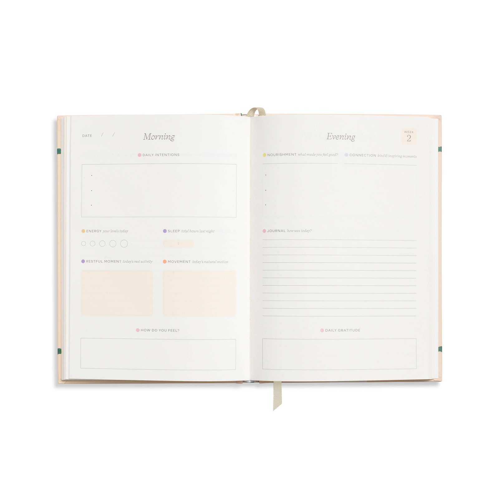 Papier – Quilted Daydream A5 Hardcover Guided Wellness Journal