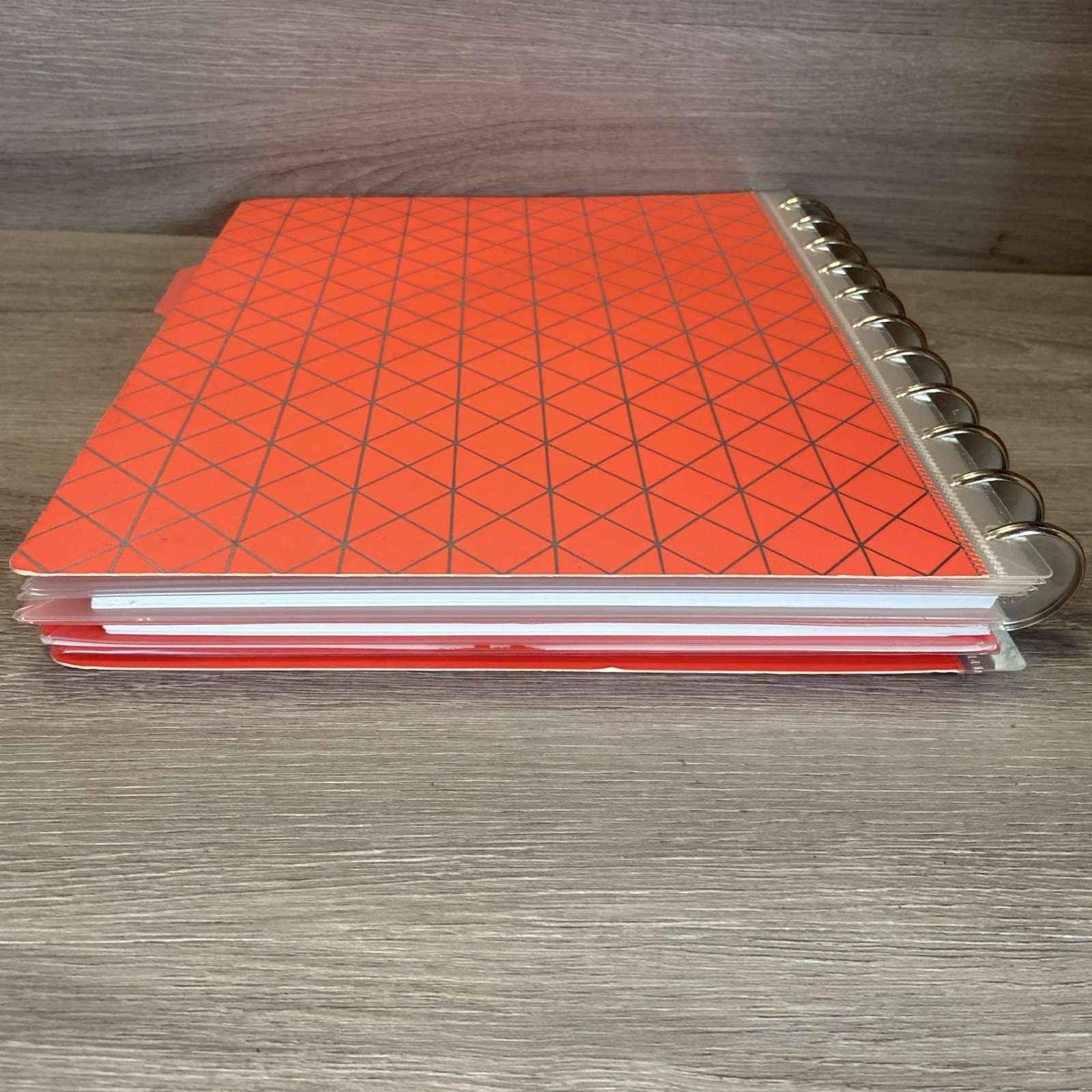 Office by Martha Stewart Notebook Planner Large Orange Discbound Arc + Inserts