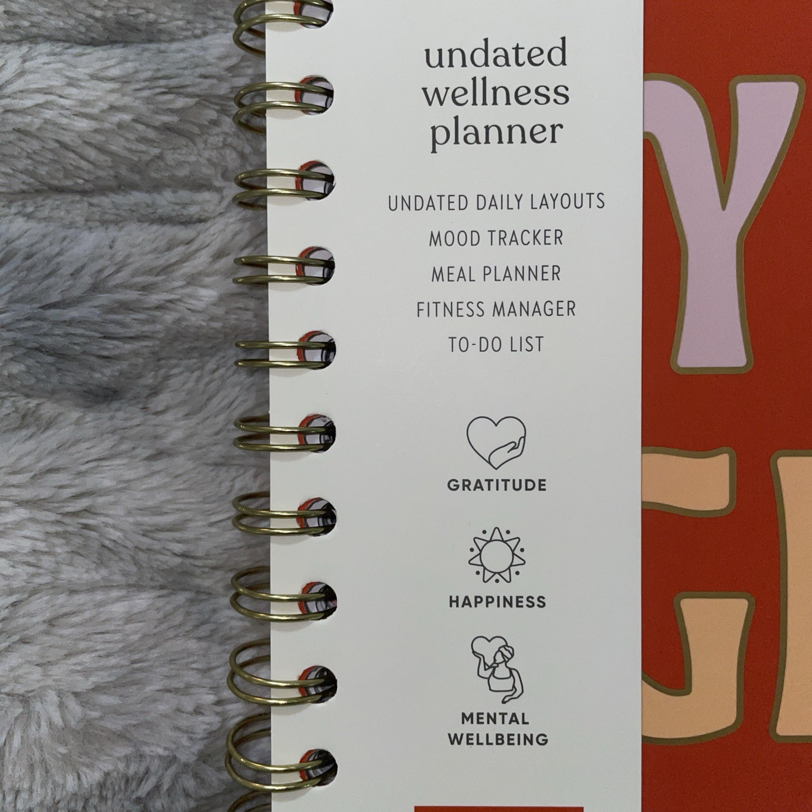 Be Rooted Undated Wellness Planner Yes Girl Yes 7×9” Mood, Meal, Fitness Tracker